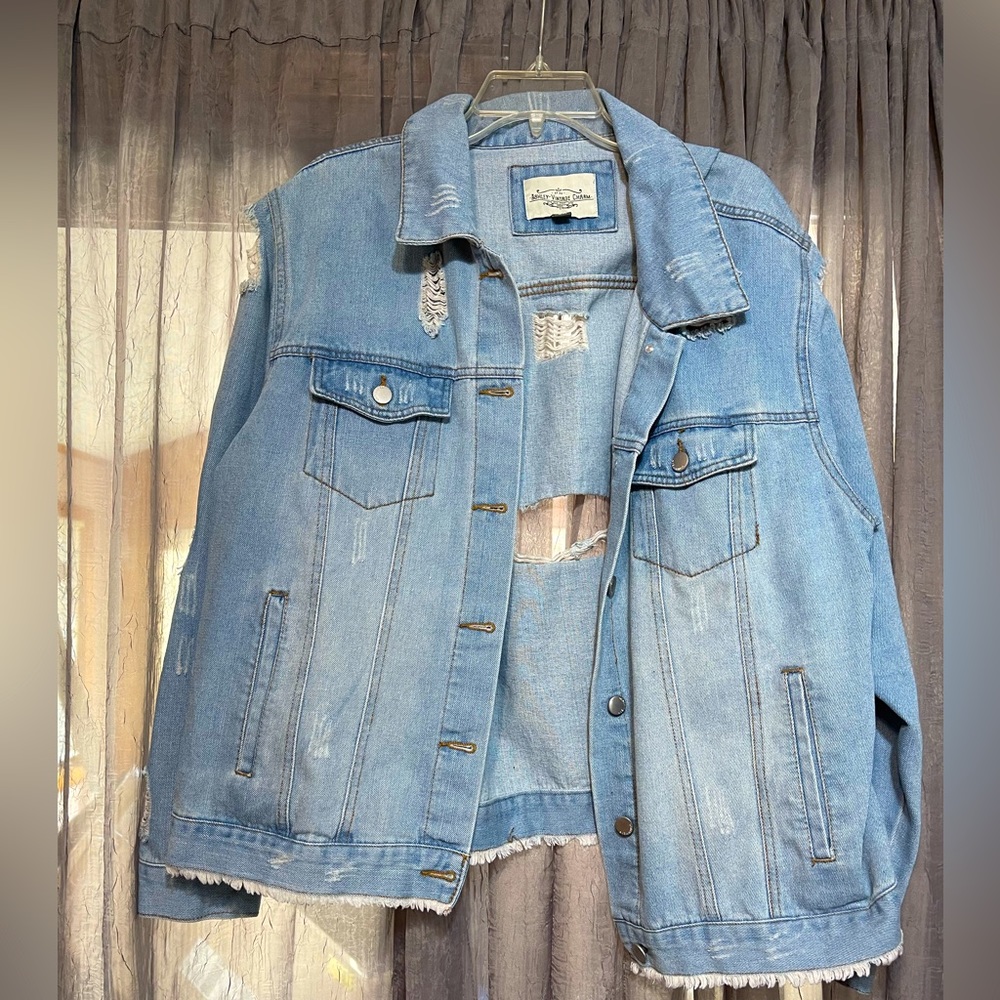 Distressed Jean Jacket